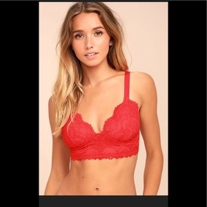 Free People Let Me Kiss You Bralette Size Large